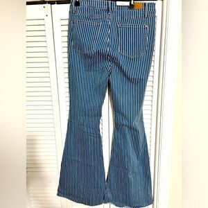 Judy Blue stretchy striped flare leg jeans, size 15/32. NWT